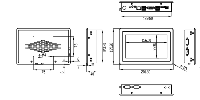 Zhichun 7 Inch Small Screen Touch Screen All in One PC