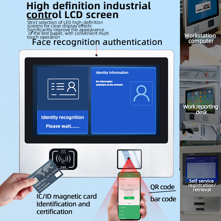 15 Inches Embedded Mount Industrial touch Windows panel PC with customized modules ZPC150-L122