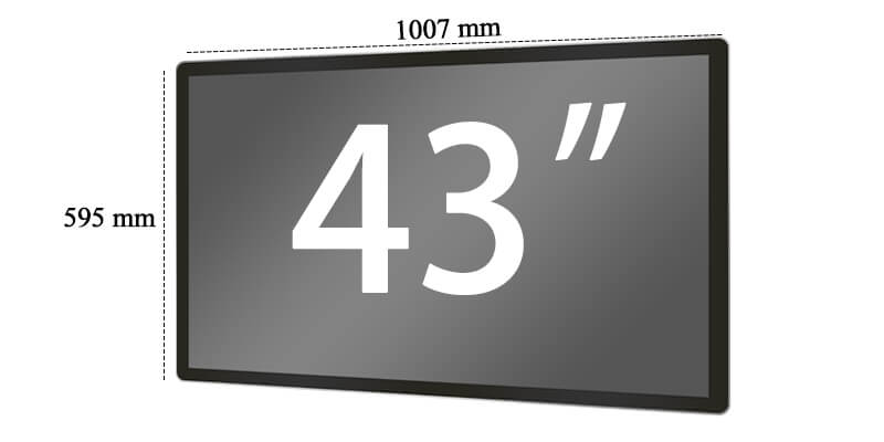 ZhiChun High Brightness Touch Monitor 43 Inch
