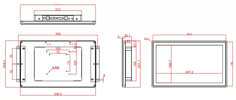 13.3 Inch Smart Logistice Warehousing Industrial Panel PC