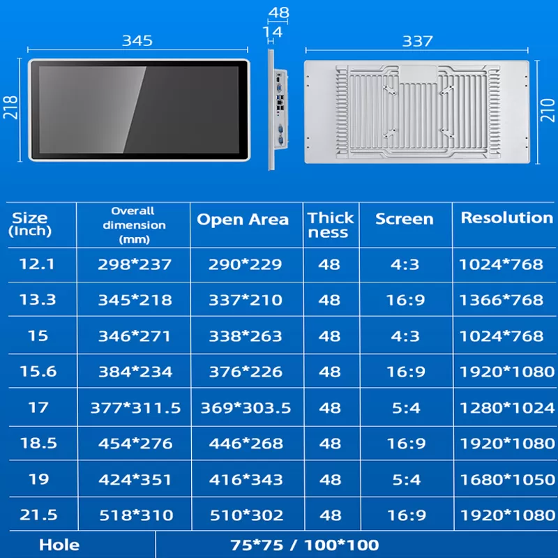 21.5 inch Industrial All-in-One Android Panel PC