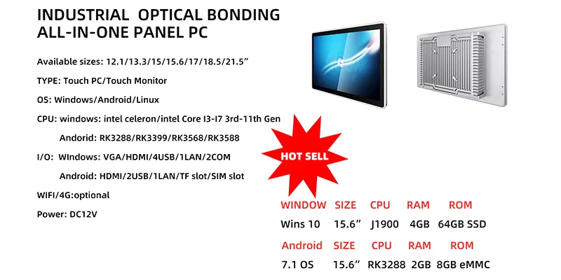 21.5 inch Industrial All-in-One Android Panel PC